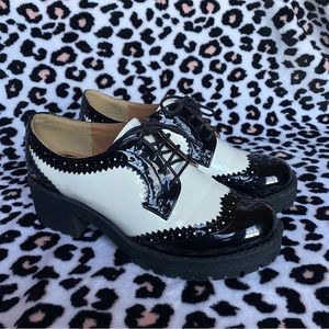 Harajuku Style Saddle Shoes in Black & White from Tokyo *PERFECT CONDITION*